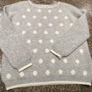 Gray Polka Dot Sweater size small from Italy 🇮🇹
